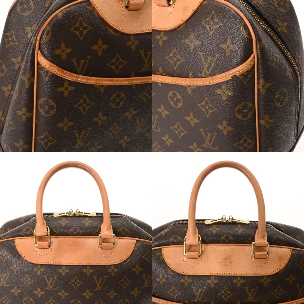 Louis Vuitton Monogram Handbag Deauville Brown Canvas - Picture 7 of 10